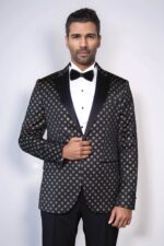 Gold-Diamond-Pattern-Over-Black-Tuxedo-Blazer-Wessi-3