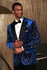 Gold-Patterned-Navy-Blue-Men-Evening-Tuxedo-Blazer-Wessi-1