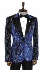 Gold-Patterned-Navy-Blue-Men-Evening-Tuxedo-Blazer-Wessi-6