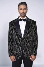 Gold-Patterned-Over-Black-Velvet-Men-Evening-Tuxedo-Blazer-Wessi-1