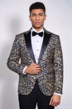 Gold-Patterned-Over-Navy-Men-Party-Blazer-Wessi-3