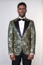 Gold-Rose-Patterned-Slim-Fit-Green-Men-Singer-Tuxedo-Jacket-Wessi-1