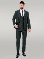 Green-Mens-Plain-Suit-with-Vest-Wessi-2