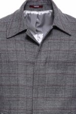 Grey-Checked-Hidden-Button-Peak-Lapel-Coat-Wessi-1