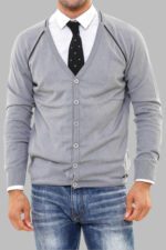 Grey Cotton Knitwear