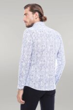 Grey-Flower-Patterned-Slim-Fit-Shirt-Wessi-3