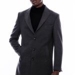 Grey Men Long Coat - Wessi