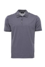 Grey Polo Collar T-shirt