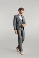 Grey-Slim-Fit-Mens-Suit-with-Vest-Wessi-1