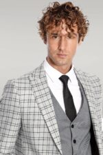 Grey-Vested-Slim-Fit-Checked-Light-Grey-Men-Suit-Wessi-2