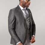Grey Vested Suit  - Wessi