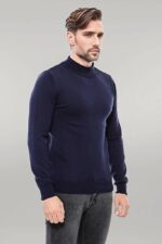 Half-Turtleneck-Knitwear-Navy-Blue-Men-Sweater-Wessi-1