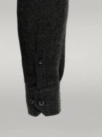 Herringbone-Pattern-Thick-Dark-Green-Men-Lumberjack-Shirt-Wessi-3