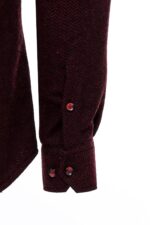Herringbone-Patterned-Dark-Burgundy-Men-Lumberjack-Shirt-Wessi-3