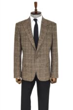 Herringbone-Slim-Fit-Wool-Brown-Men-Blazer-Wessi-2