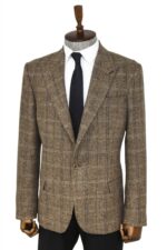Herringbone-Slim-Fit-Wool-Brown-Men-Blazer-Wessi-3