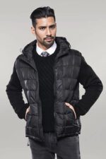 Hooded Black Coat Jacket