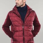Hooded Burgundy Coat Jacket - Wessi