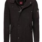 Hooded Cachet Hidden Zippered Brown Coat - Wessi
