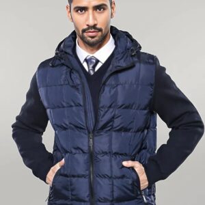 Hooded Navy Blue Coat Jacket | Wessi