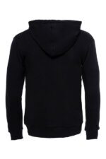 Hooded-Pocket-Plain-Black-Mens-Sweatshirt-Wessi-1