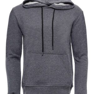 Hooded Pocket Plain Dark Grey Men's Sweatshirt - Wessi