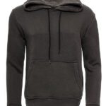 Hooded Pocket Plain Green Men's Sweatshirt - Wessi