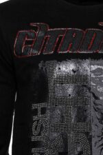 Hooded-Silver-Grey-Tiger-Patterned-Black-Slim-Fit-Sweatshirt-Wessi-1