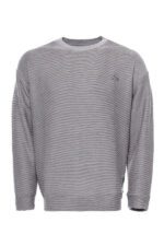 Horizontal Striped Grey Men's Sweatshirt