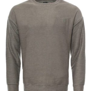 Horizontal Striped Khaki Men's Sweatshirt - Wessi
