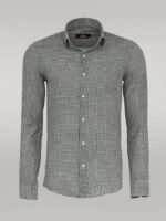 Houndstooth-Pattern-Green-Men-Shirt-Wessi-3