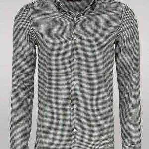 Houndstooth Pattern Green Men Shirt - Wessi