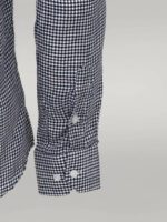 Houndstooth-Pattern-Navy-Blue-Men-Shirt-Wessi-2