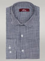 Houndstooth-Pattern-Navy-Blue-Men-Shirt-Wessi-5