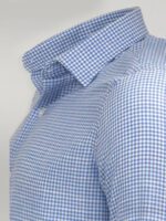 Houndstooth-Pattern-Sky-Blue-Men-Shirt-Wessi-1