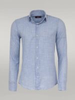 Houndstooth-Pattern-Sky-Blue-Men-Shirt-Wessi-3