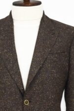Houndstooth-Pattern-Wool-Brown-Men-Blazer-Wessi-1