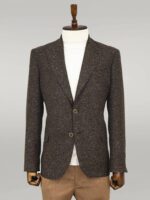 Houndstooth-Pattern-Wool-Brown-Men-Blazer-Wessi-3