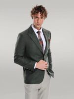Houndstooth-Pattern-Wool-Green-Men-Blazer-Wessi-4