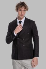 Houndstooth-Patterned-Burgundy-Men-Double-Breasted-Blazer-Wessi-5