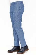 Houndstooth-Patterned-Indigo-Blue-Men-Pants-Wessi-3
