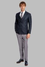 Houndstooth-Patterned-Navy-Blue-Men-Double-Breasted-Blazer-Wessi-2