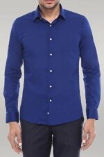 Indigo-Blue-Slim-Fit-Mens-Shirt-Wessi-1