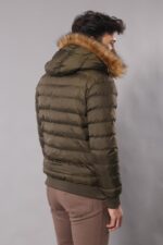 Khaki-Fur-Hooded-Mens-Puffer-Coat-Wessi-2