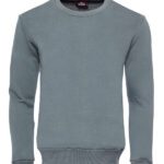 Khaki Plain Circle Neck Sweatshirt - Wessi
