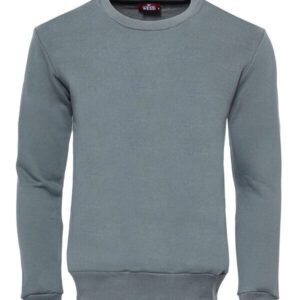 Khaki Plain Circle Neck Sweatshirt - Wessi