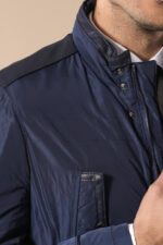 Leather-Modeled-Blue-Slim-Fit-Quilted-Jacket-Wessi-2