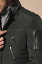 Leather-Modeled-Green-Slim-Fit-Quilted-Jacket-Wessi-4