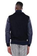 Leather-Sleeve-Navy-Blue-Cachet-Coat-Wessi-2
