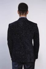 Leopard-Pattern-Slim-Fit-Black-Men-Evening-Dinner-Blazer-Wessi-4